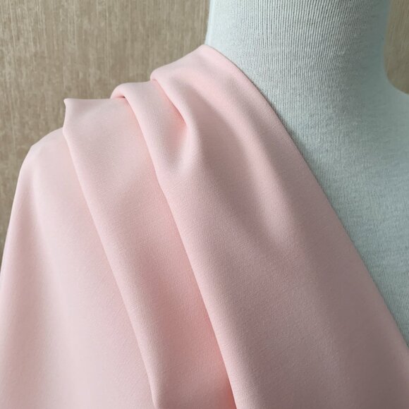 Pure Wool Light Pink Italian Sewing Fabric Remnant - Picture 3 of 8